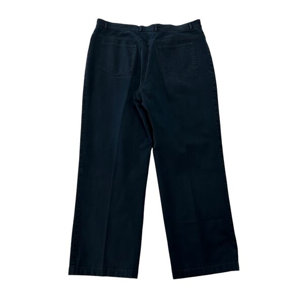 St. John Sport by Marie Gray Navy Gold Accent Belt Loop Ankle Pants Womens 14 - Picture 7 of 7